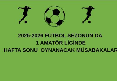 15-02-2026 PAZAR GÜNÜ 1 AMATÖR KÜMEDE OYNANACAK MÜSABAKALAR