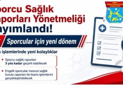 SPORCU SAĞLIK RAPORLARI YÖNETMELİĞİ YAYINLANDI …. SPORCU SAĞLIK RAPORLARI YÖNETMELİĞİ YAYINLANDI ….